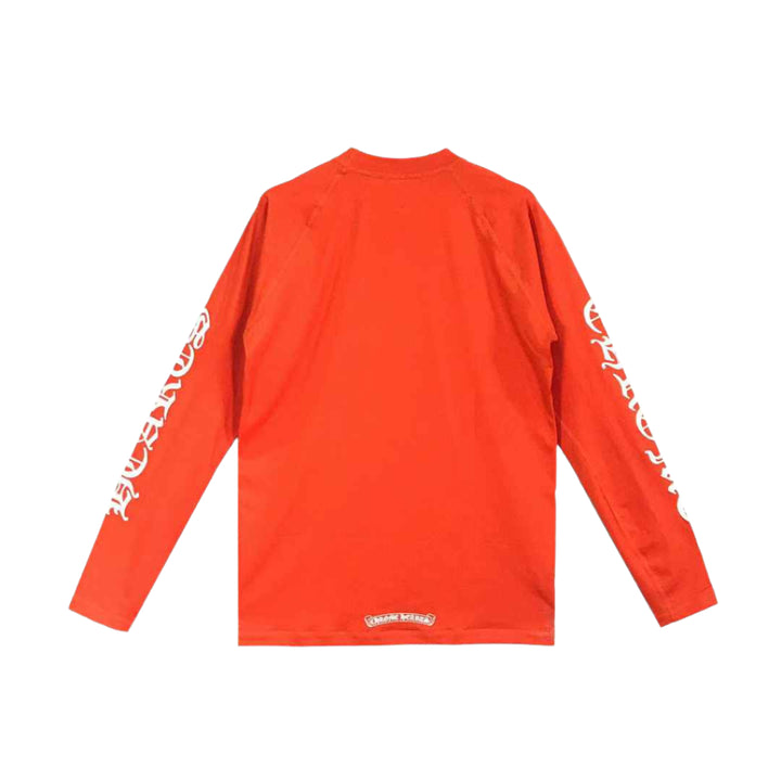 Chrome Hearts Red Horseshoe Script Logo Biking Shirt - SHENGLI ROAD MARKET