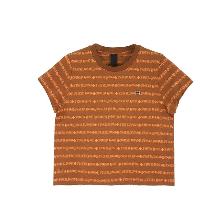 Chrome Hearts Red Lips Script Stripe Tee - SHENGLI ROAD MARKET