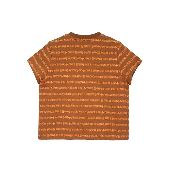 Chrome Hearts Red Lips Script Stripe Tee - SHENGLI ROAD MARKET