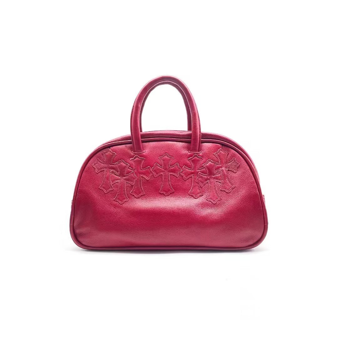Chrome hearts bowling bag (最終価格) Chrome Hearts Blue Leather Mini Bowler - SHENGLI ROAD MARKET
