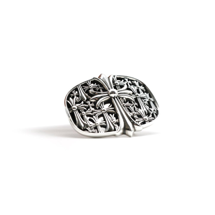 Chrome Hearts Silver Cemetery Cross Belt Buckle - SHENGLI ROAD MARKET