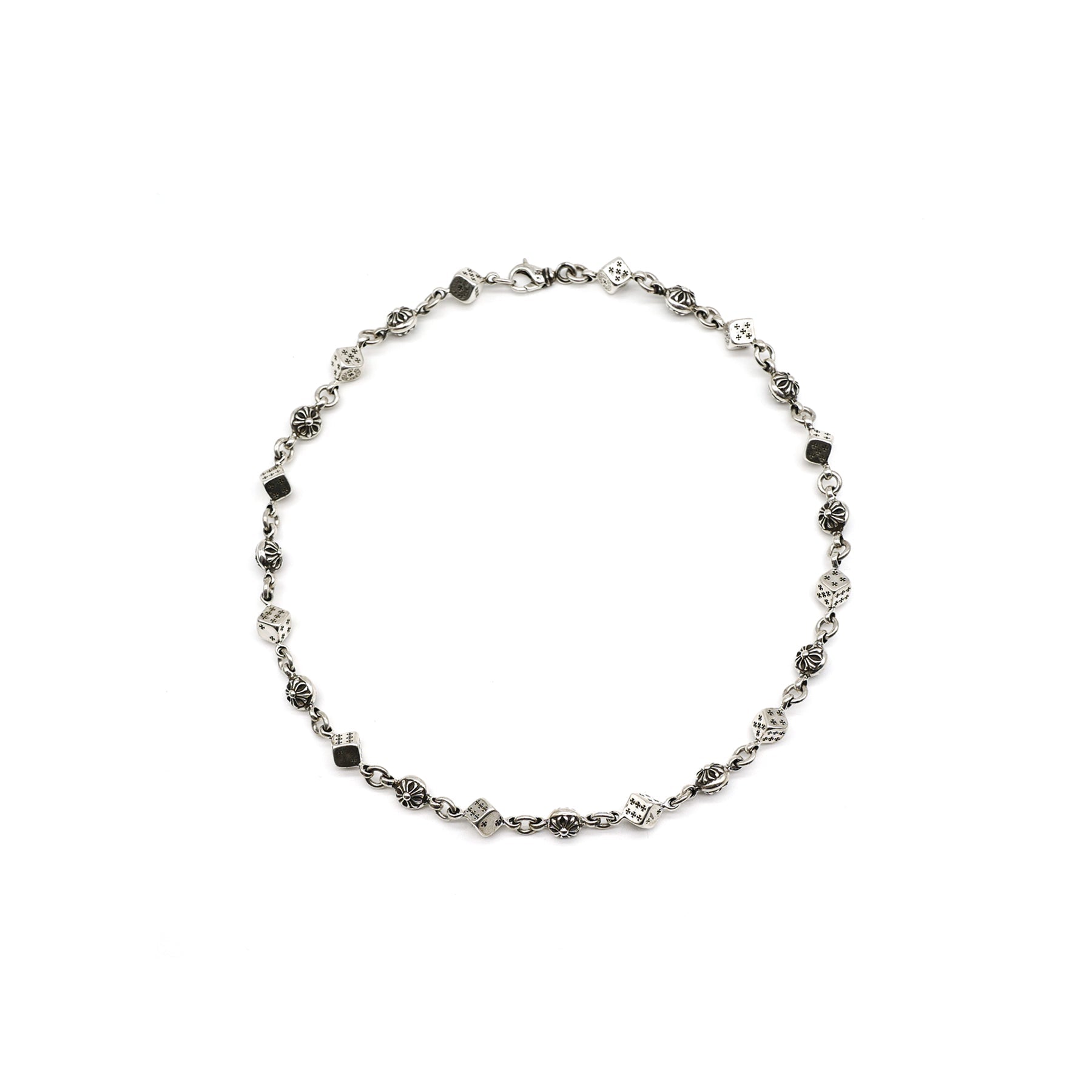 Chrome Hearts 925 Silver Cross Dice Necklace - SRM – SHENGLI ROAD