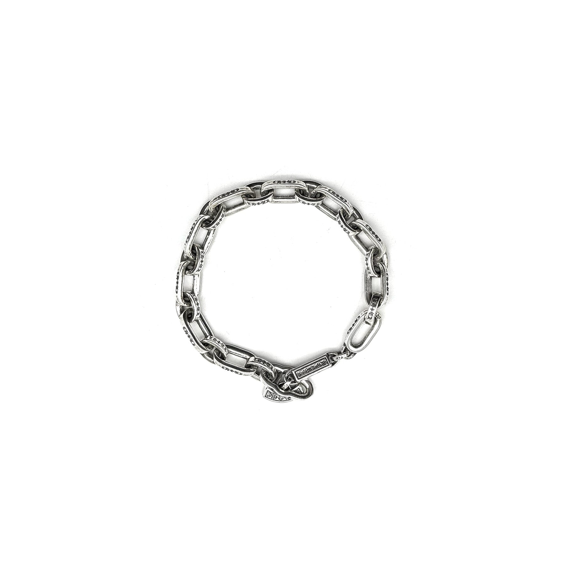 クロムハーツ スクロールバンドシルバーブレスレット　鑑定済み CHROME HEARTS (クロムハーツ) BANGLE SCROLL スクロールバンド