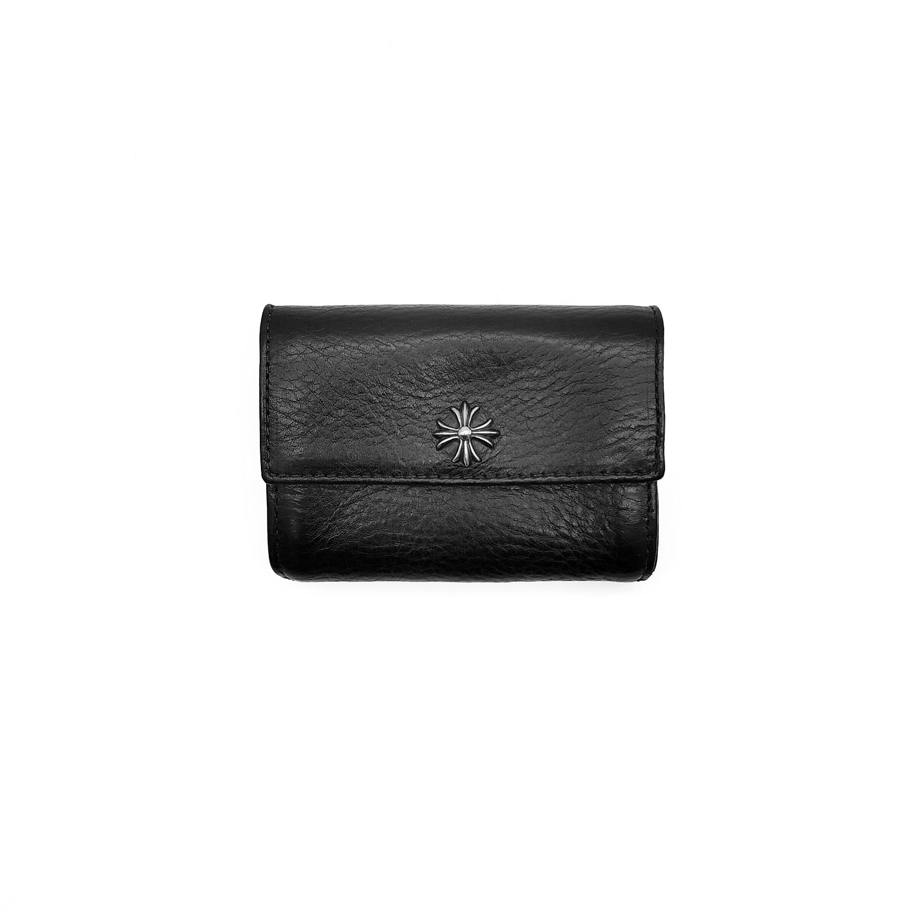 Chrome Hearts Tiny Plus Cross Leather Card Holder - SRM – SHENGLI