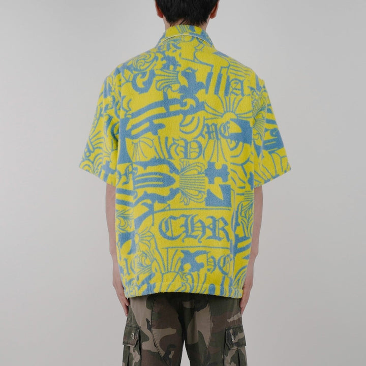 Chrome Hearts Towel Silver Button Short Sleeve Shirt - SHENGLI ROAD MARKET