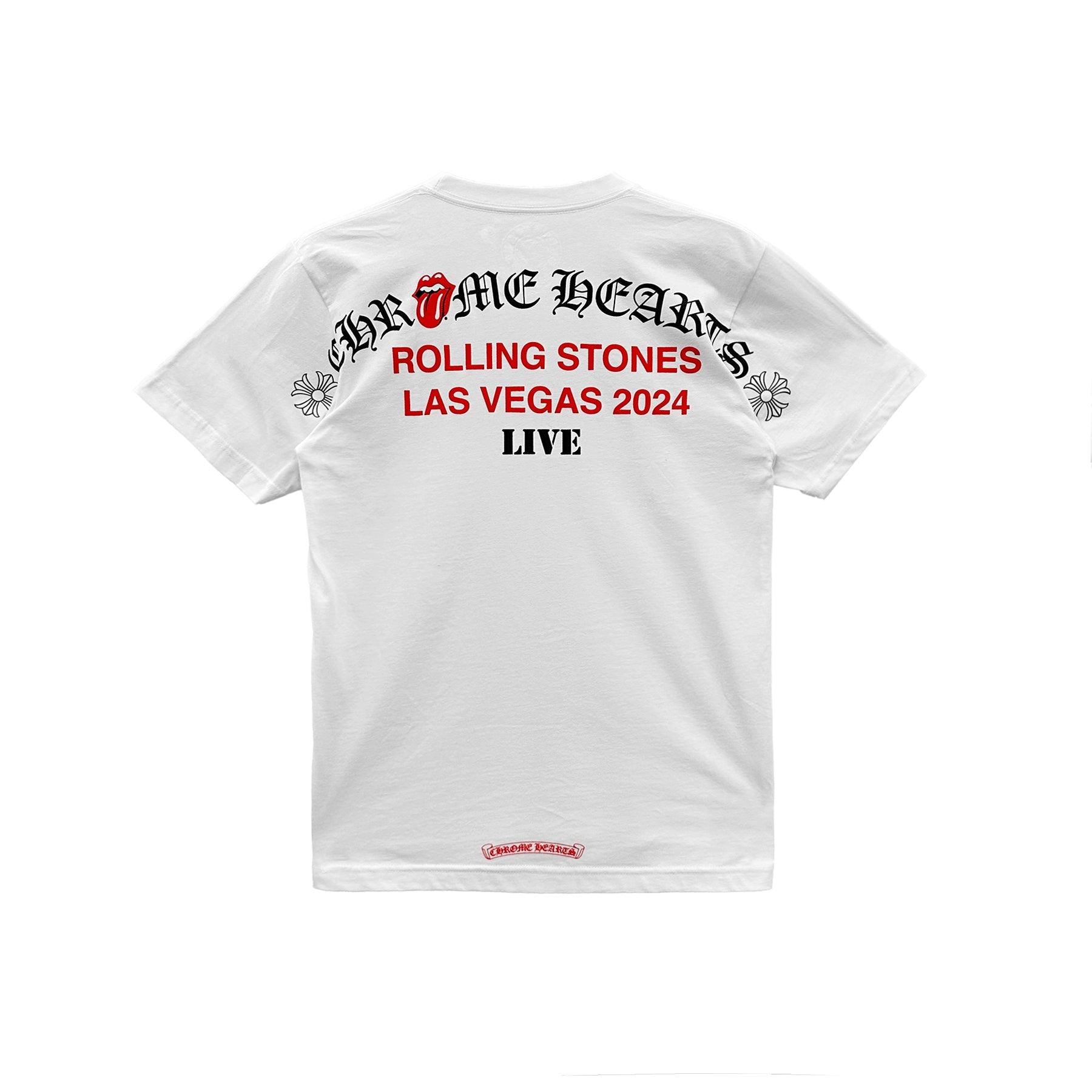 Chrome Hearts Vegas Rolling Stones Tongue Short Sleeve T-Shirt T