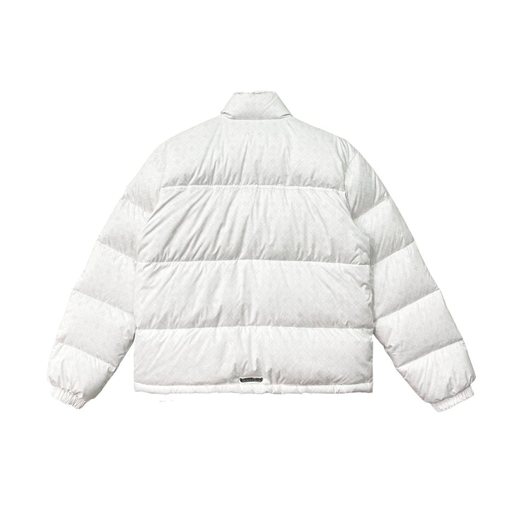 Chrome Hearts White Tonal Monogram Puffer Down Jacket - SHENGLI ROAD MARKET