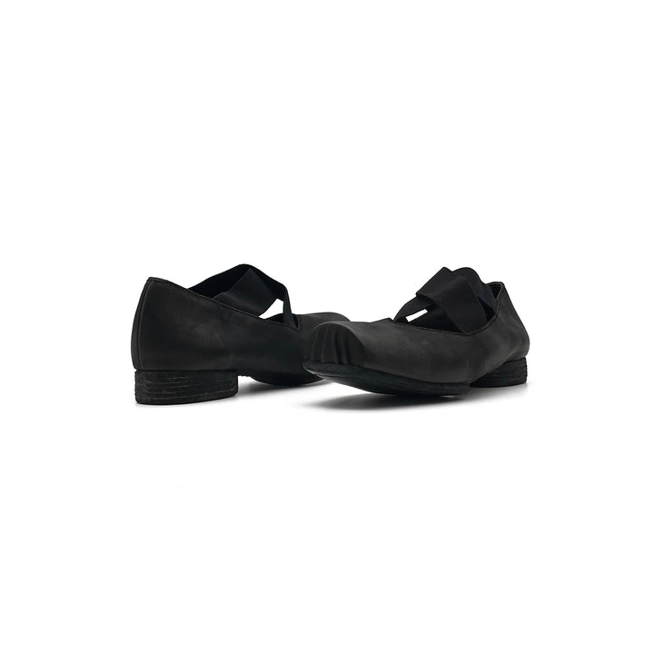 UMA WANG Square Toe Cross Strap Ballerina
