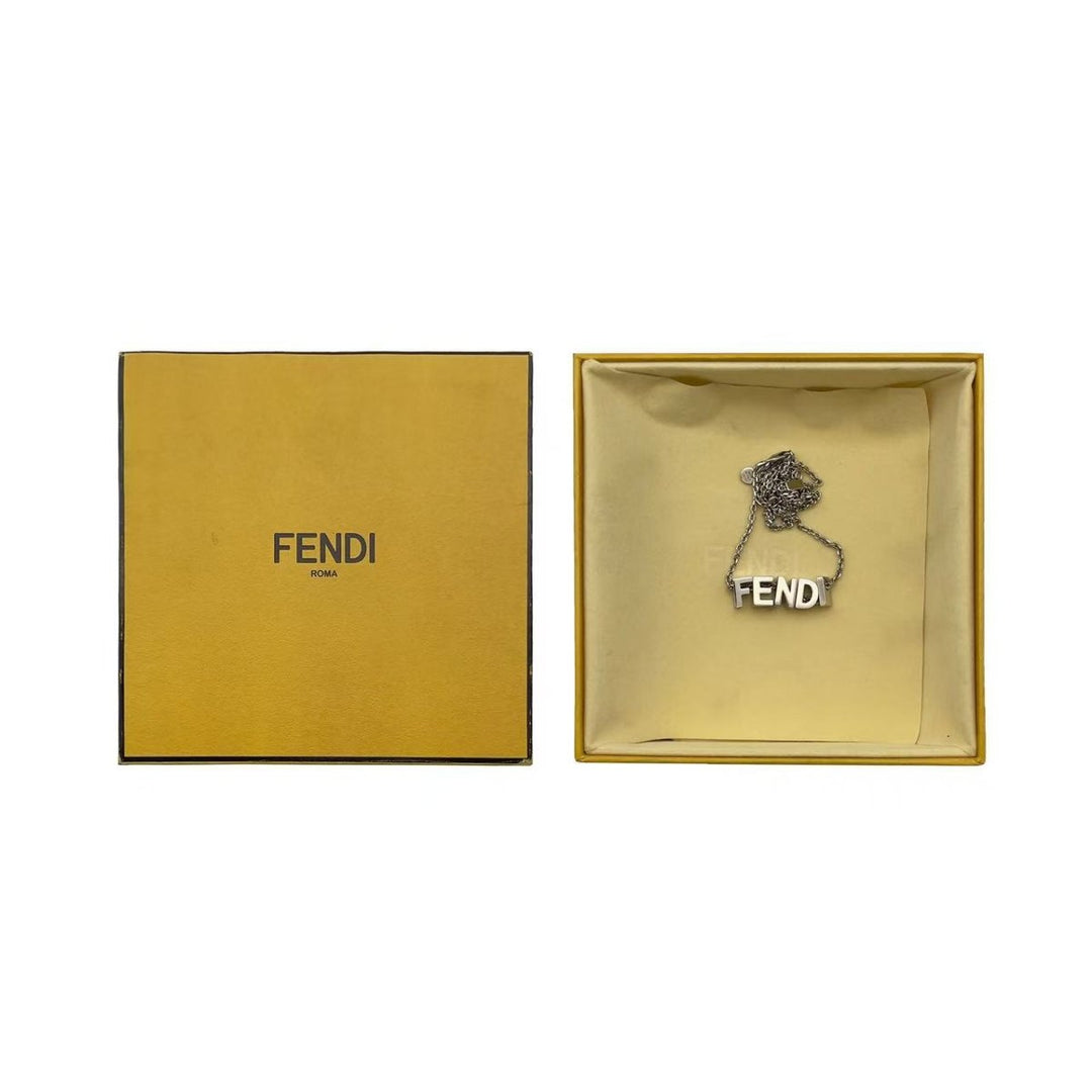 Fendi Polladio Logo Letter Necklace - SHENGLI ROAD MARKET
