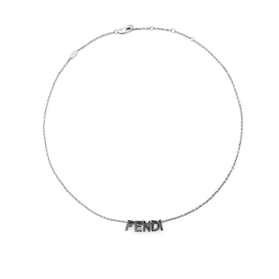 Fendi Polladio Logo Letter Necklace - SHENGLI ROAD MARKET