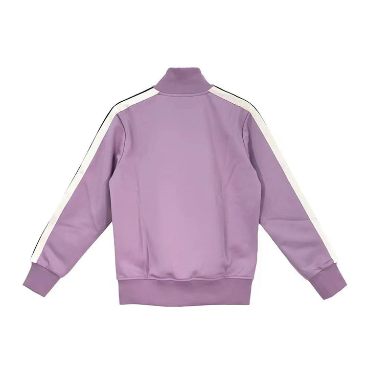 Palm Angels PA Purple Stripe Detail Zip Up Hoodie - SHENGLI ROAD MARKET