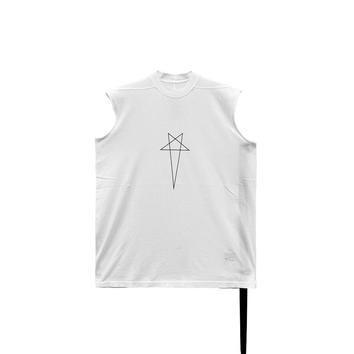 RICK OWENS DRKSHDW White T-shirt 'TARP' -SHENGLI ROAD MARKET