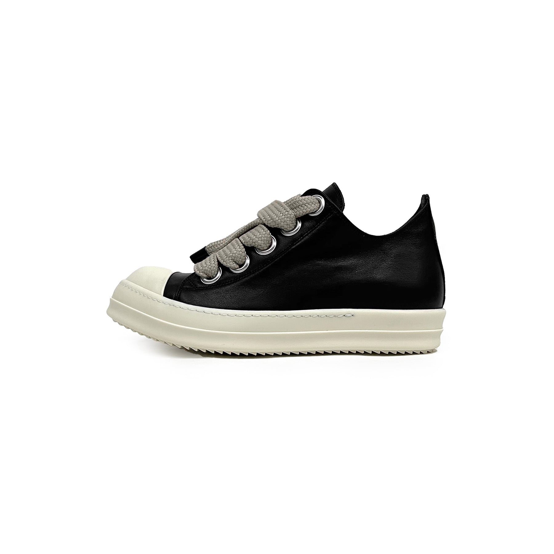 RICK OWENS Temple Jumbolace Leather Low Top Sneaker - SRM 