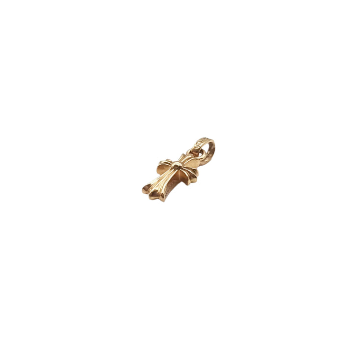 Chrome Hearts 22K Gold Babyfat Cross Charm - SHENGLI ROAD MARKET