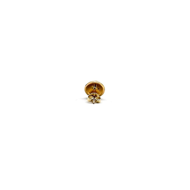 Chrome Hearts 22K Gold Cross Ball Earring Stud - SHENGLI ROAD MARKET