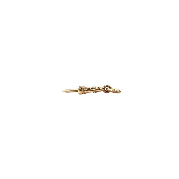 Chrome Hearts 22K Gold Dagger Necklace Charm - SHENGLI ROAD MARKET