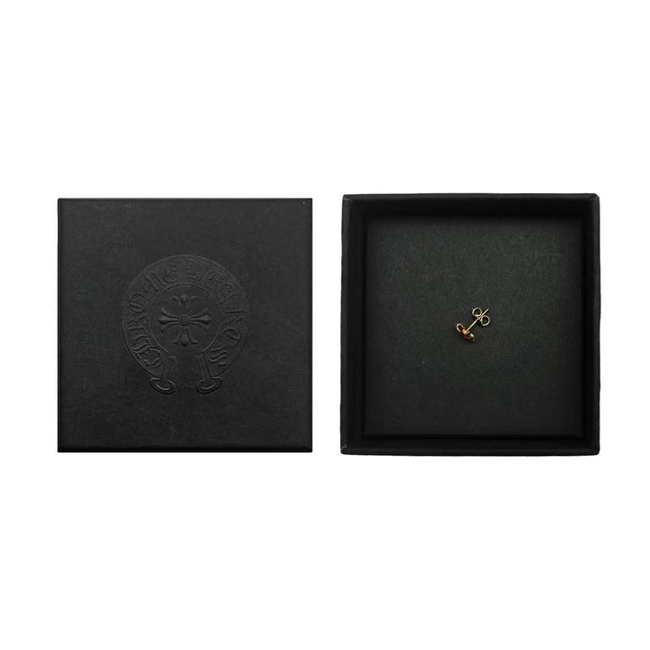 Chrome Hearts 22K Gold Ruby Plus Earring Ear Stud - SHENGLI ROAD MARKET
