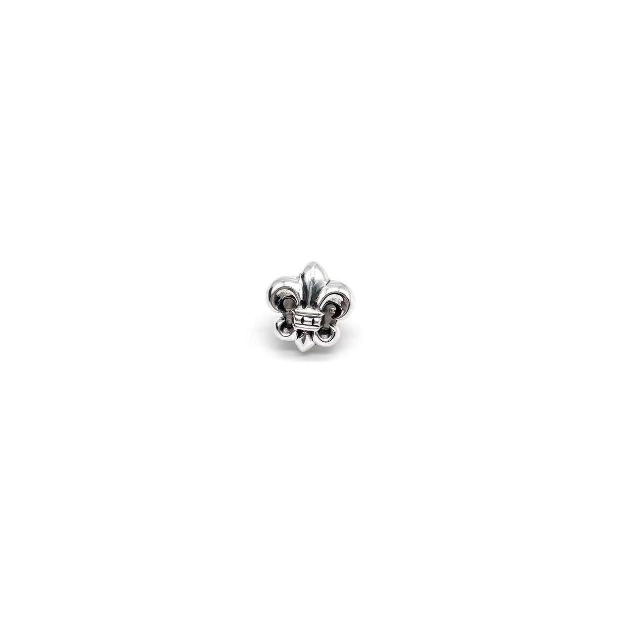 クロムハーツ　PIN BS FLR SML Chrome Hearts 925 Silver Fleur Breastpin-SHENGLI ROAD MARKET