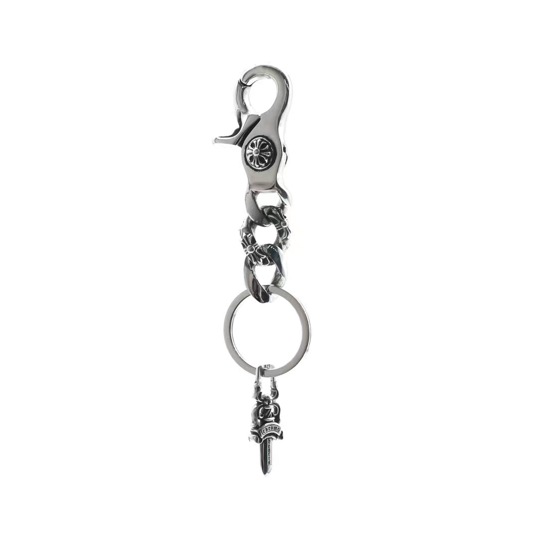 Chrome Hearts 925 Silver Lobster Dagger Keychain - SRM