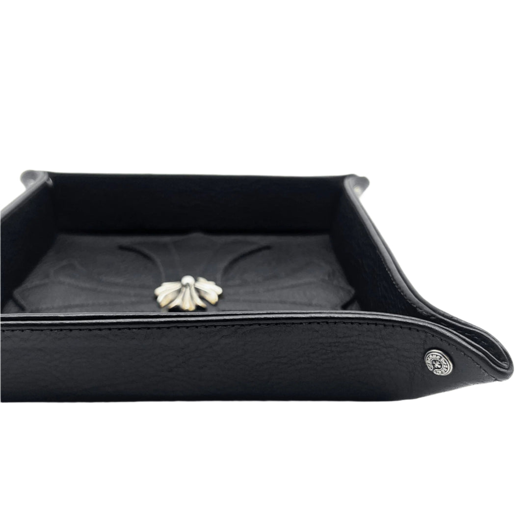 Chrome Hearts Black Leather Silver Cross Tray - SHENGLI ROAD MARKET