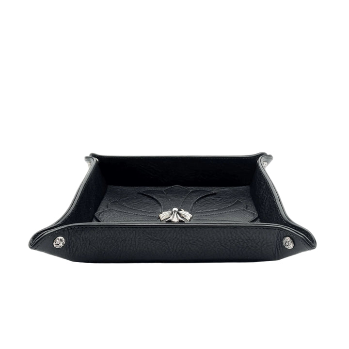 Chrome Hearts Black Leather Silver Cross Tray - SHENGLI ROAD MARKET