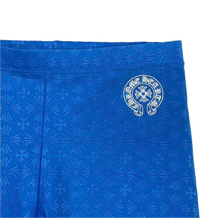 Chrome Hearts Blue Horseshoe Logo Biking Shorts - SHENGLI ROAD MARKET
