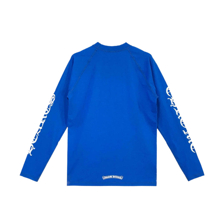 Chrome Hearts Blue Horseshoe Script Logo Biking Shirt - SHENGLI ROAD MARKET