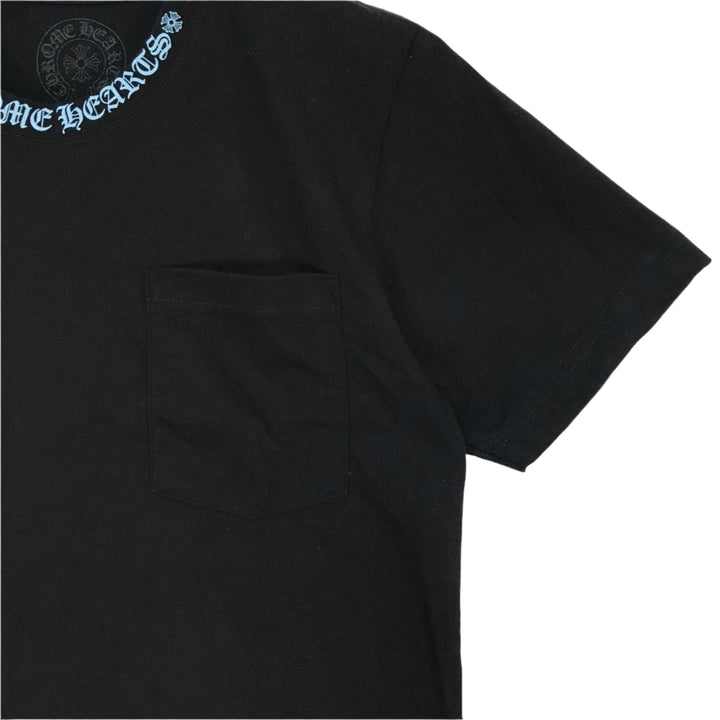 Chrome Hearts Blue Script Logo Short Sleeve T-shirt - SHENGLI ROAD MARKET
