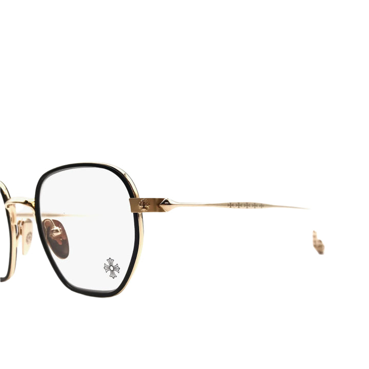 Chrome Hearts Bone Prone I BK-GP Black & Gold Glasses Frame - SHENGLI ROAD MARKET