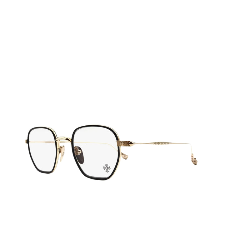 Chrome Hearts Bone Prone I BK-GP Black & Gold Glasses Frame - SHENGLI ROAD MARKET