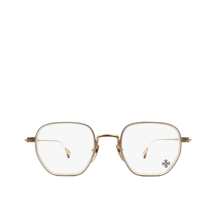 Chrome Hearts Bone Prone I MCRYS-MGP Crystal & Gold Glasses Frame - SHENGLI ROAD MARKET