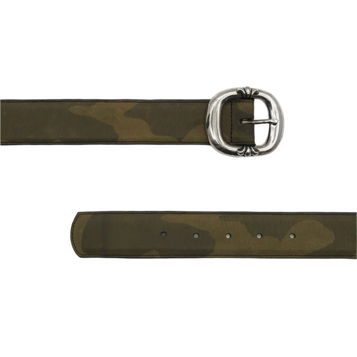 Chrome Hearts Camouflage Gunslinger Belt with Silver Buckle - SHENGLI ROAD MARKET