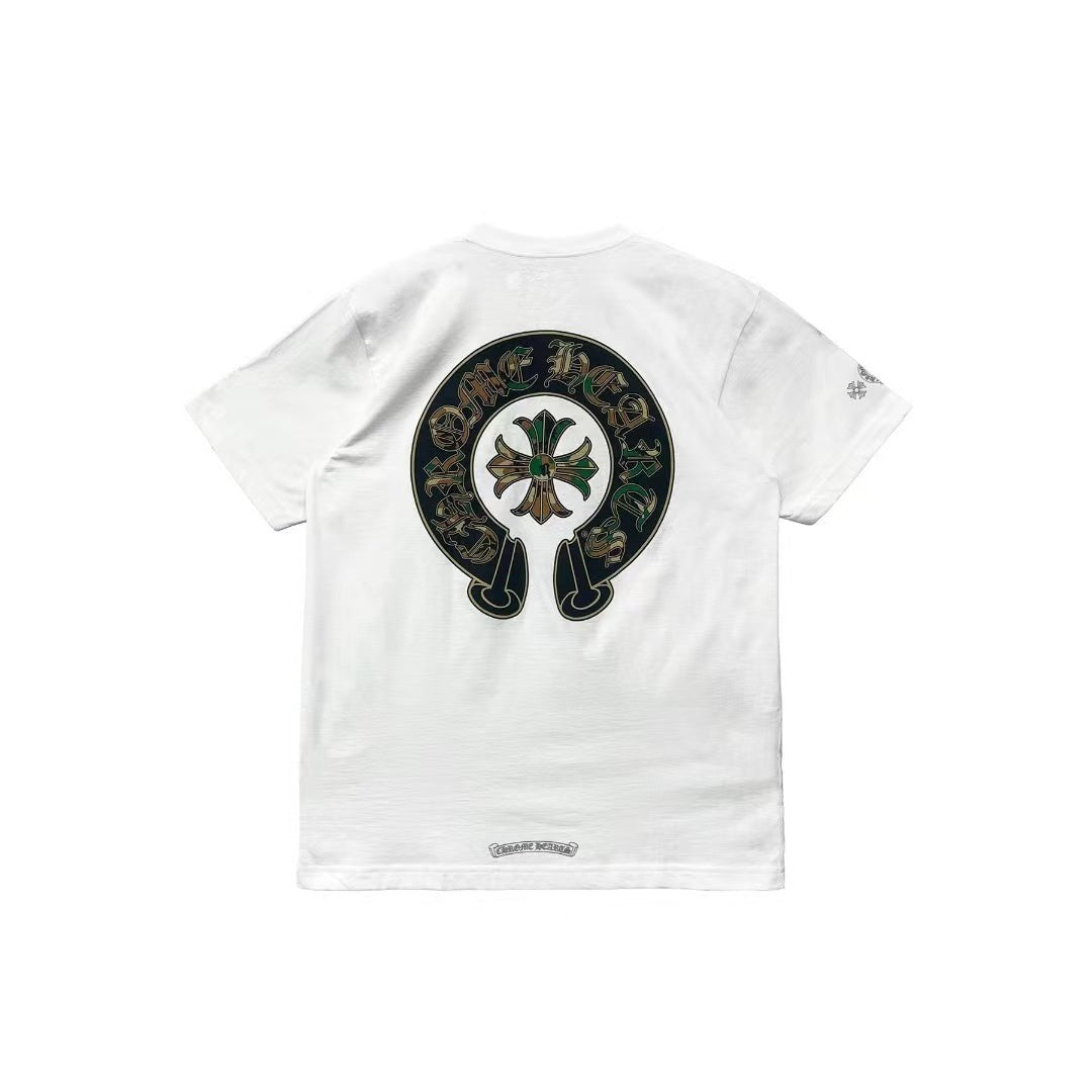 Chrome Hearts Camouflage Horseshoe Logo Short Sleeve Tee - SHENGLI ROAD MARKET