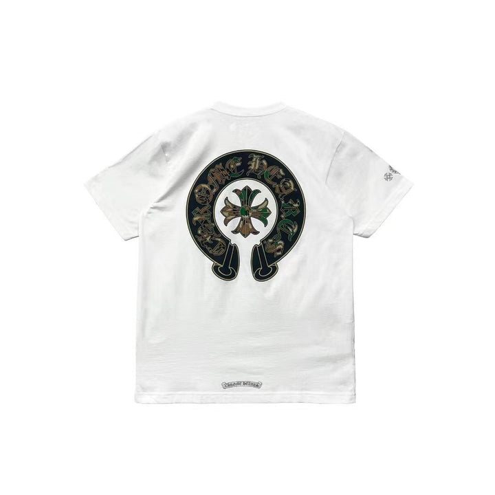 Chrome Hearts Camouflage Horseshoe Logo Short Sleeve Tee - SHENGLI ROAD MARKET