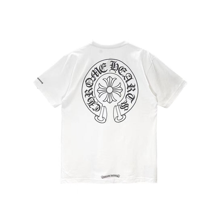 Chrome Hearts Classic Horseshoe Logo Short Sleeve T-shirt - SHENGLI ROAD MARKET