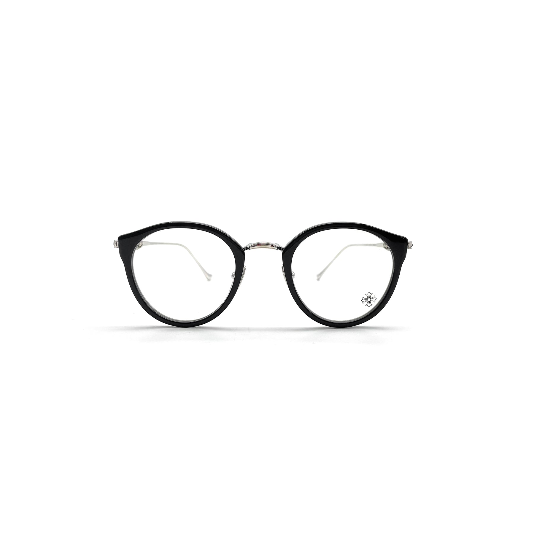 Chrome Hearts DIG BIG BK/SS Black&Silver Glasses Frame - SRM