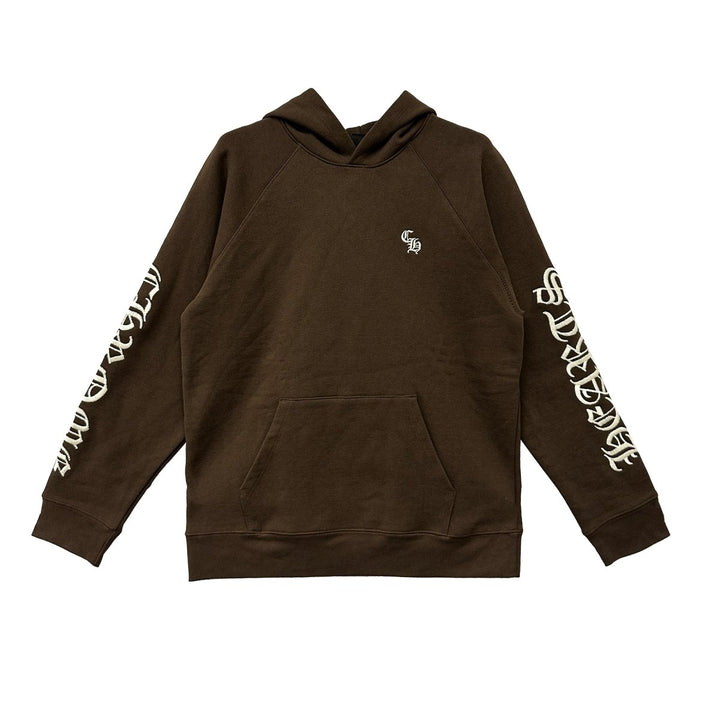 Chrome Hearts Embroidered Brown CH Hoodie - SHENGLI ROAD MARKET