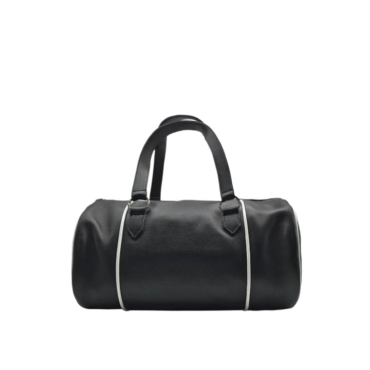 Chrome Hearts Exclusive White & Red Cross Logo Leather Duffle Bag - SHENGLI ROAD MARKET