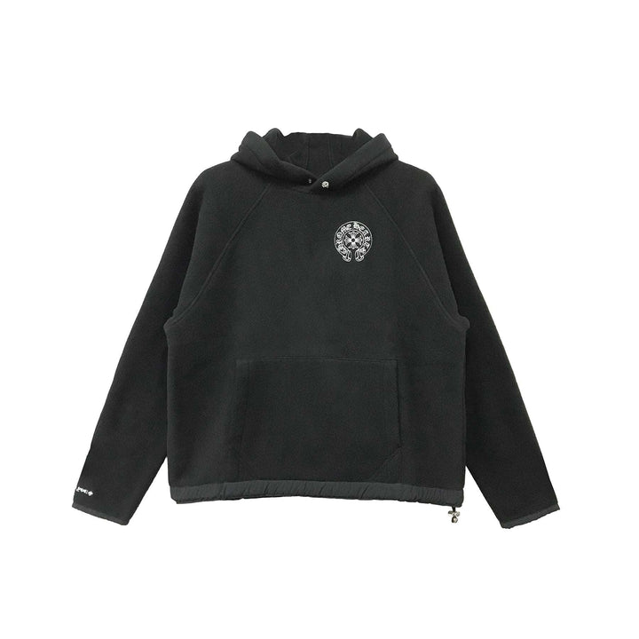 Chrome Hearts Fleece Horsehoe Embroidery Silver Button Hoodie - SHENGLI ROAD MARKET