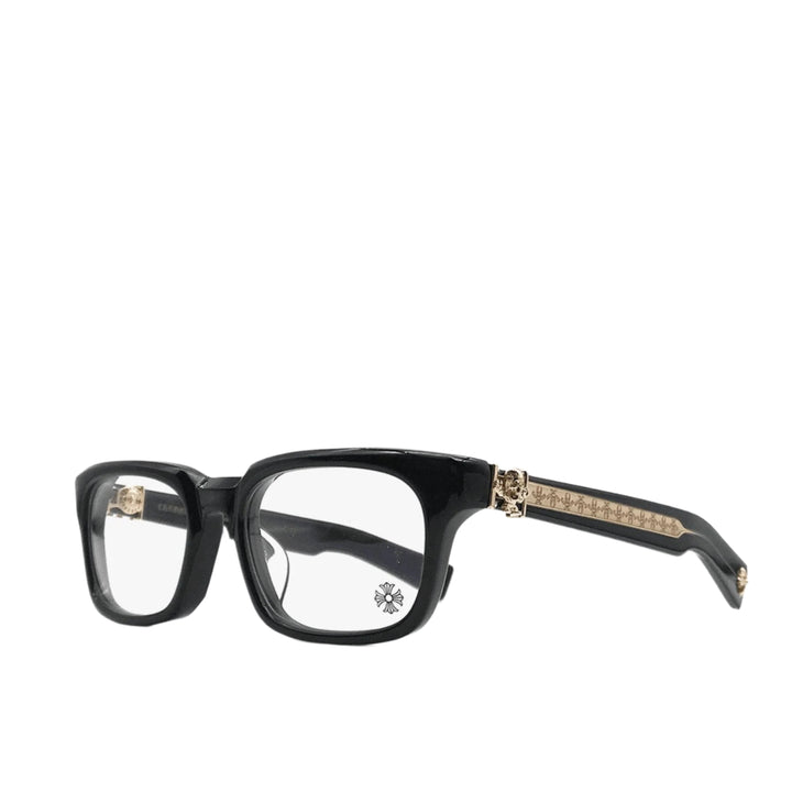 Chrome Hearts FOTI H.T.2 BK-18KGP Black & Gold Glasses Frame - SHENGLI ROAD MARKET