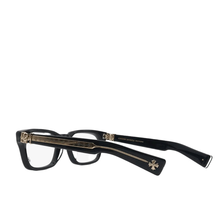 Chrome Hearts FOTI H.T.2 BK-18KGP Black & Gold Glasses Frame - SHENGLI ROAD MARKET