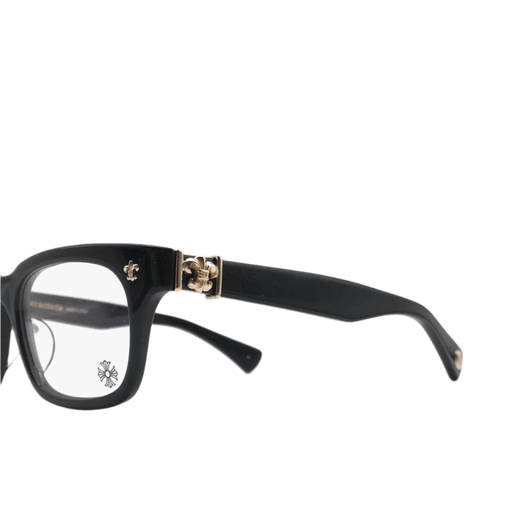 Chrome Hearts Gittinany-A BK-GP Black & Gold Glasses Frame - SHENGLI ROAD MARKET