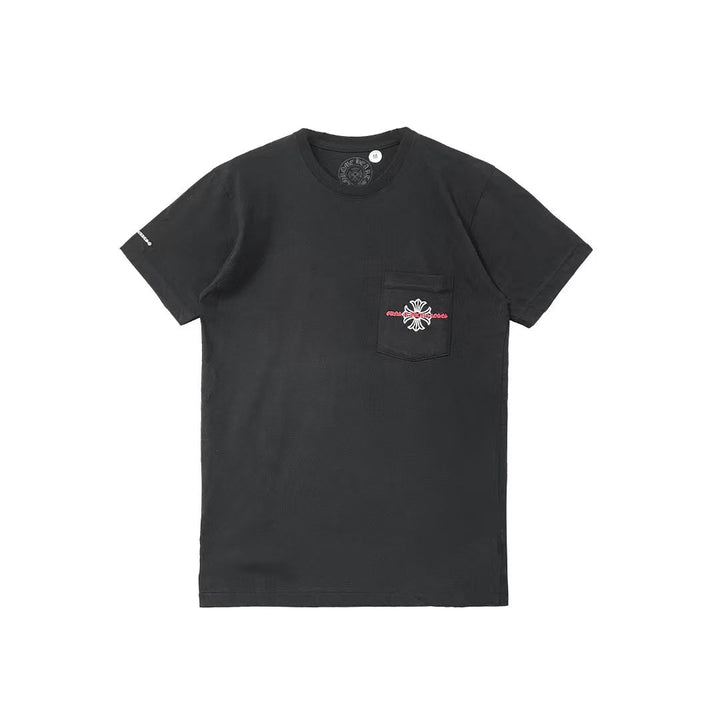 Chrome Hearts Gun N' Roses Black Cross Logo Short Sleeve Tee - SHENGLI ROAD MARKET