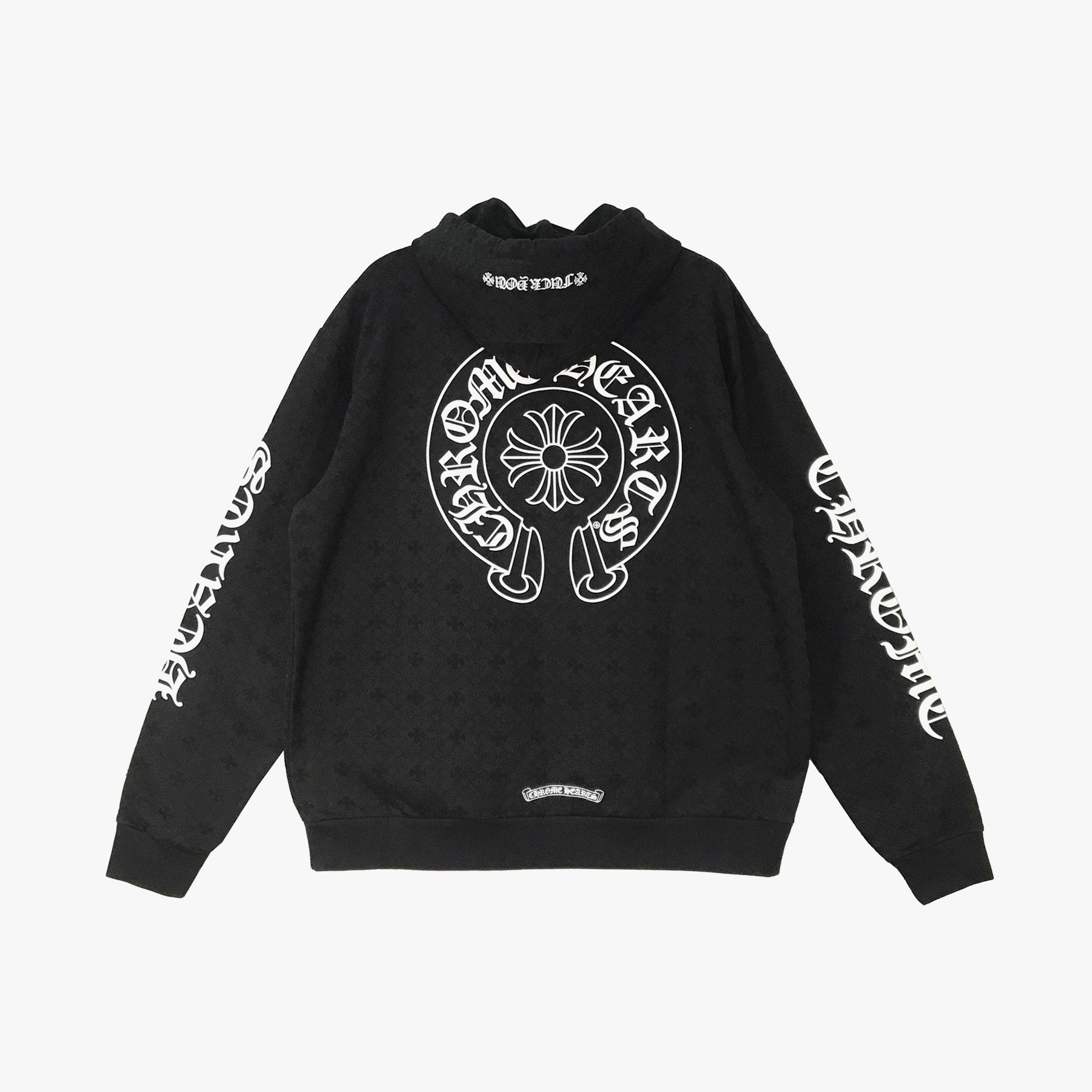 Chrome Hearts Horseshoe Logo Cross Pattern Hoodie