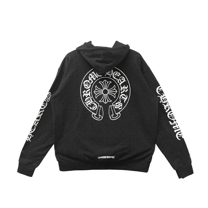 Chrome Hearts Horseshoe Logo Zip Up Hoodie - SHENGLI ROAD MARKET