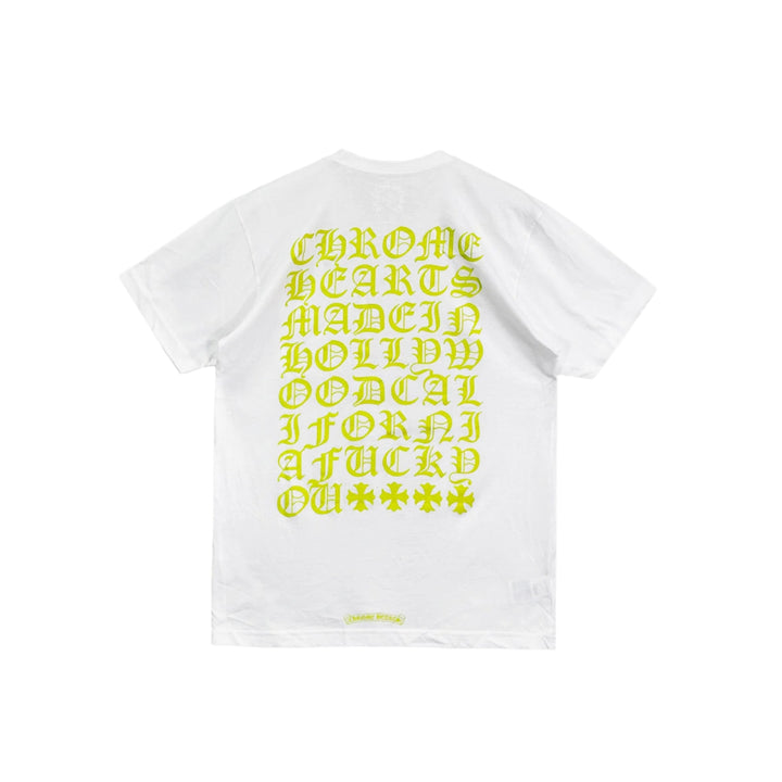 Chrome Hearts LA Exclusive Yellow Script Logo Tshirt - SHENGLI ROAD MARKET
