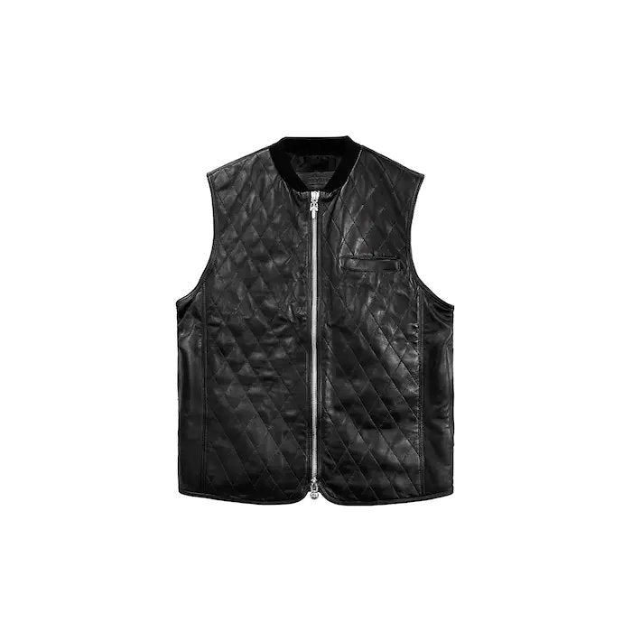 Chrome Hearts Leather Cross Vest