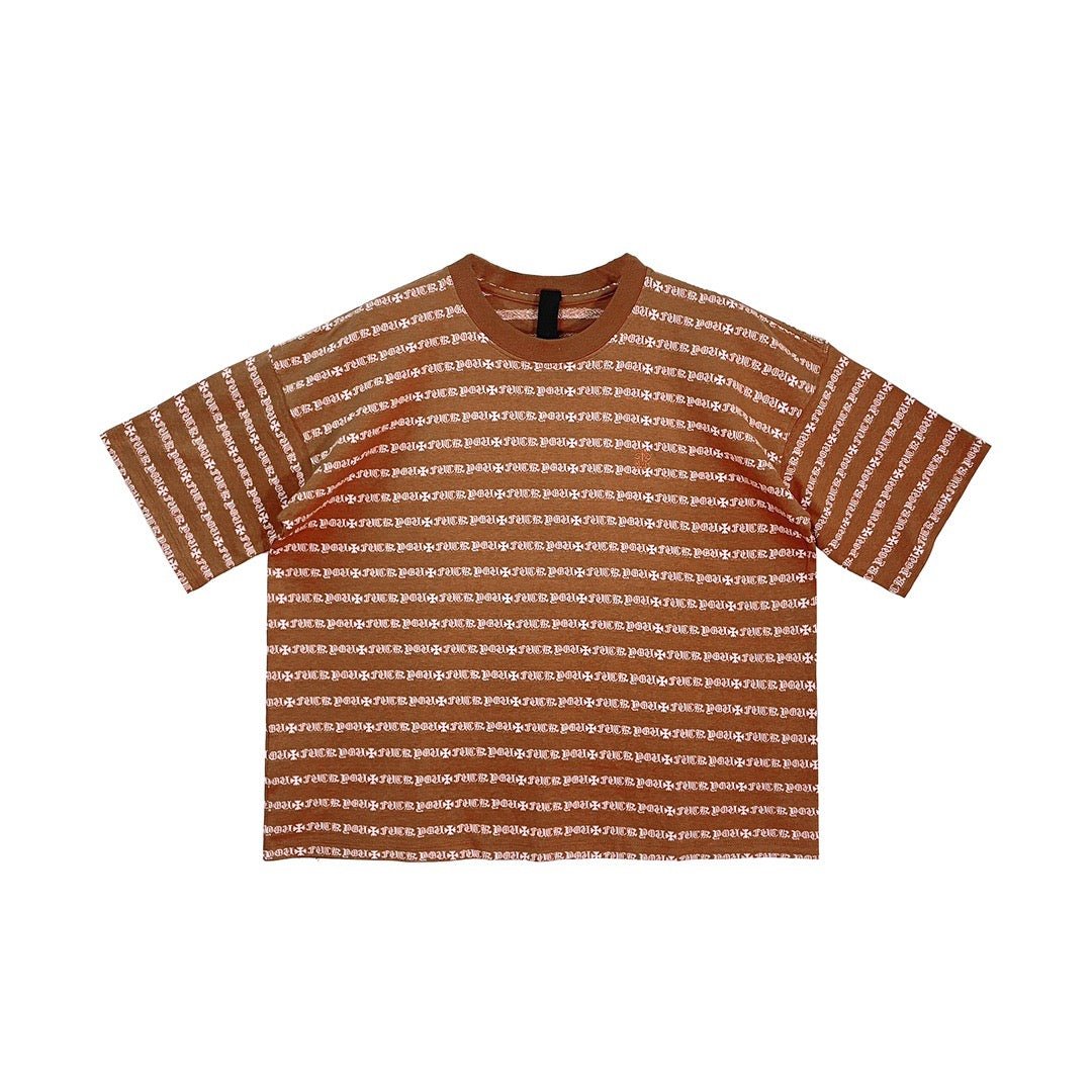 Chrome Hearts Limited Stripe Men's Short Sleeve Tee - SHENGLI ROAD MARKET
