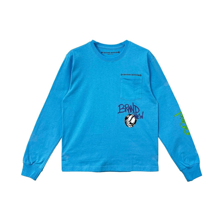 Chrome Hearts Matty Boy Blew Me Blue Long Sleeve Tee - SHENGLI ROAD MARKET