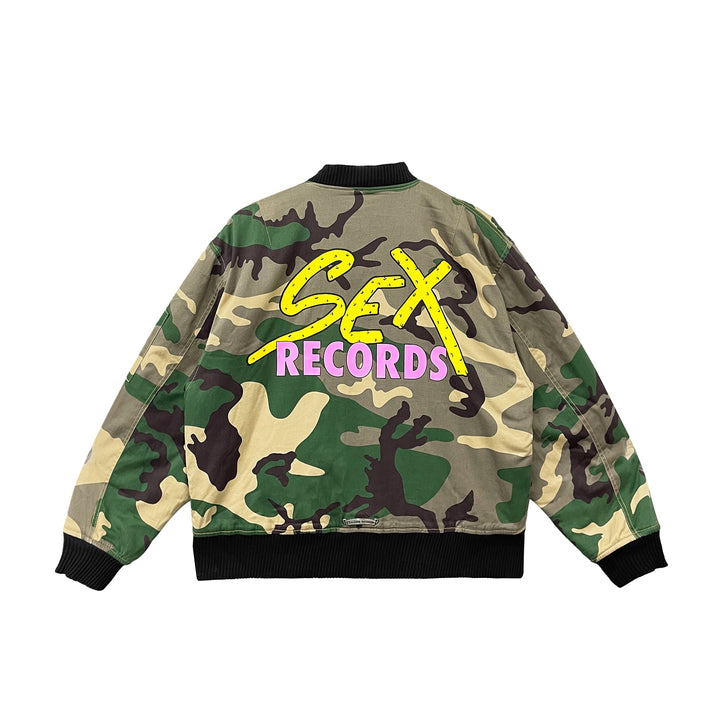 Chrome Hearts Matty Boy Leather Camouflage MA1 Bomber Jacket - SHENGLI ROAD MARKET